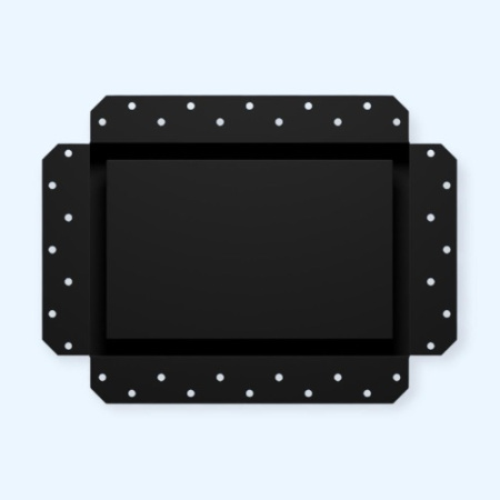 3020SGR ERA Решетка вентиляционная SGR 300х200 окраш.сталь Matt black